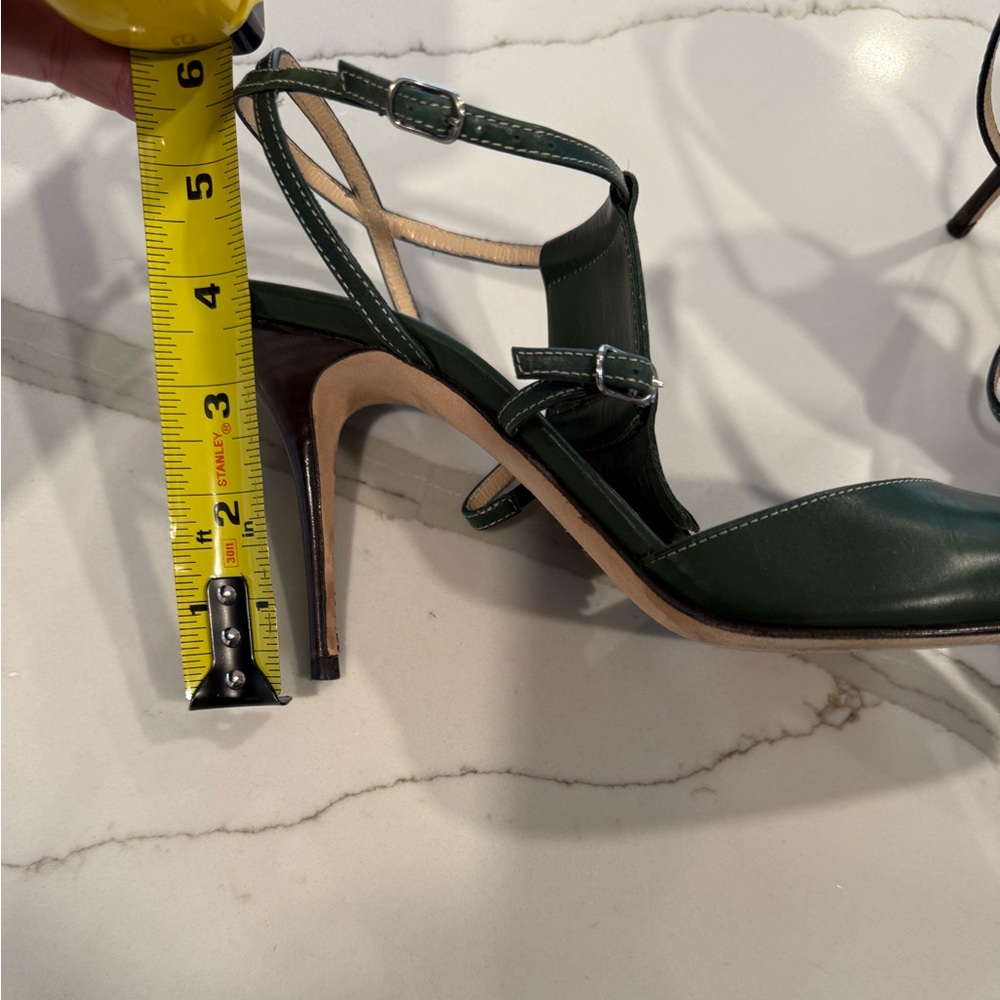 Cole Haan Collection Elegant Green Leather High Heel Women's Shoes, Size 10 - Picture 8 of 8